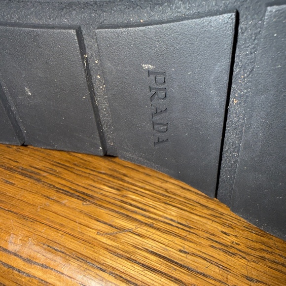 Prada Wedge Suede Ankle Booties Lace Up + Velcro + Zipper 39 / 9 - Picture 12 of 13